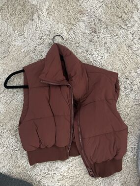 Zara Rust Puffer Vest